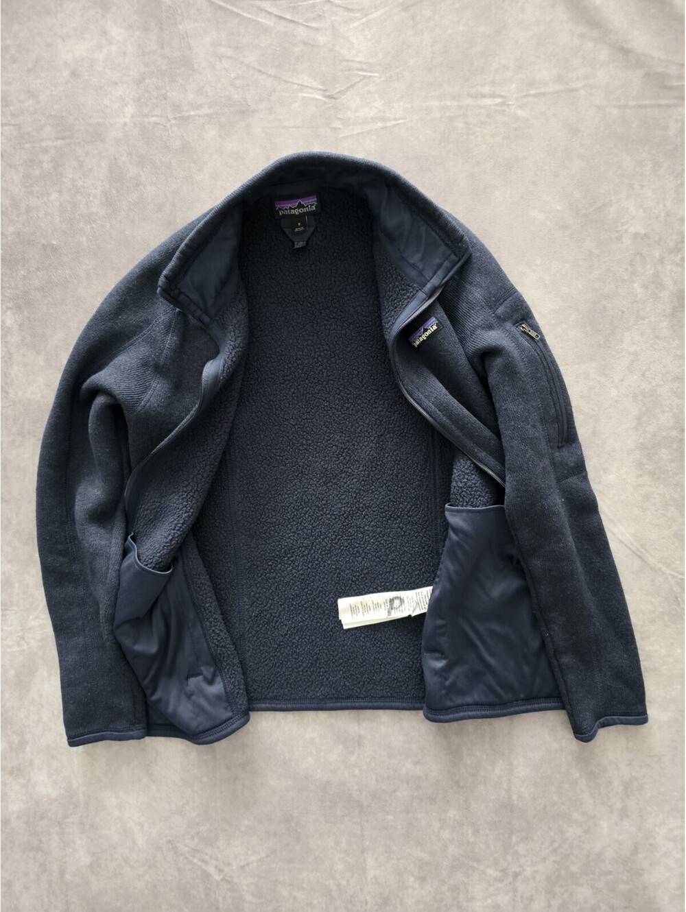 SKU0203 Patagonia Better Sweater Full Zip Fleece Jacket Navy Women's Small - Picture 4 of 9